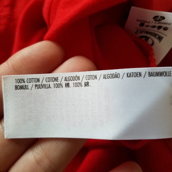 Disney Incredibles 2 Elastica short sleeve t-shirt ringer red black - Picture 7 of 8